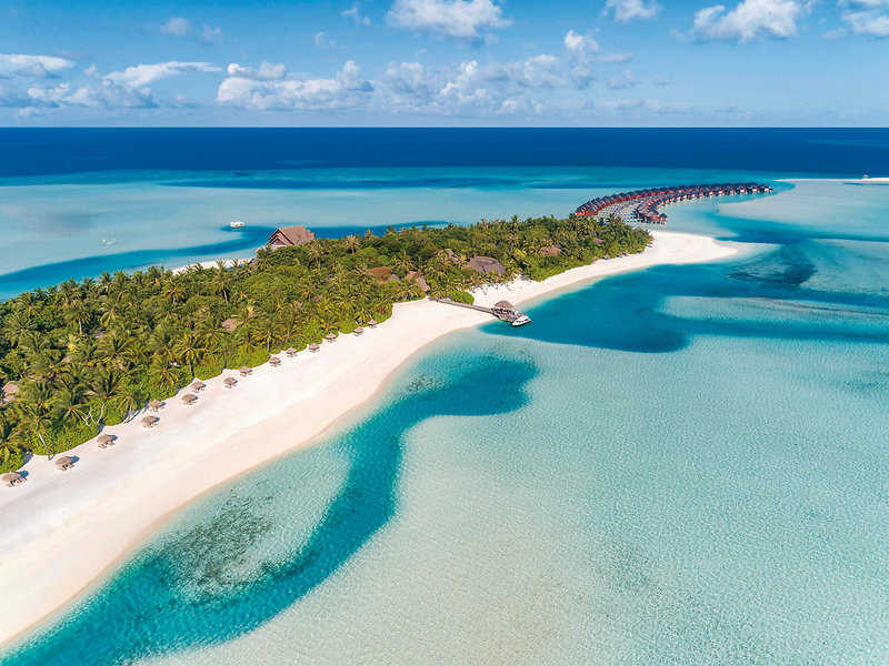 Anantara Dhigu Maldives Resort - Blick über das traumhafte Resort