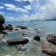 Was für traumhafte Farben über dem Meer im Anse Soleil Beachcomber