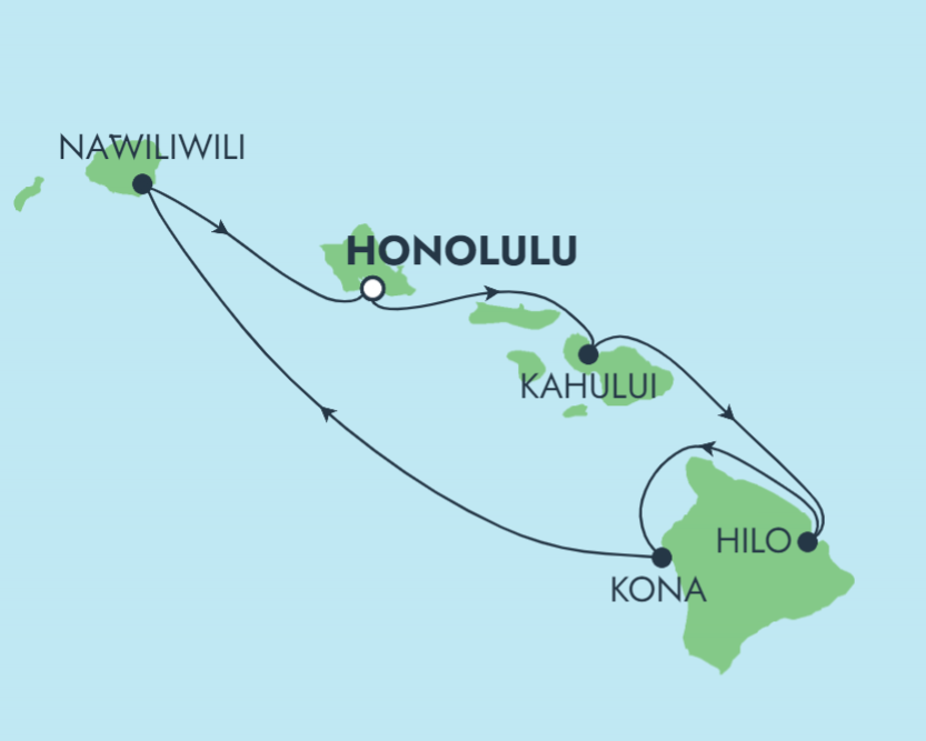 Hawaii: Inseltour, die Route